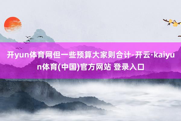开yun体育网但一些预算大家则合计-开云·kaiyun体育(中国)官方网站 登录入口